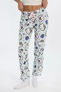 Hello Kitty Gifts Plush Pajama Pant - Light Blue /