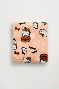 Hello Kitty Pumpkin Plush Blanket - Orange / O/S