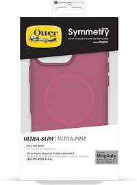iPhone 16 Pro Max Otterbox Symmetry Soft Touch w/ MagSafe Series Case - Pink - Glass Heart