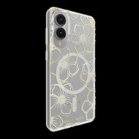 Samsung Galaxy S25 Edge Case-Mate Floral Gems Case w/Magnets - Gold