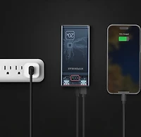 HyperGear 20000mAh Transparent 20W Single Port USB-C and 18W Dual Port USB-A Portable Power Bank