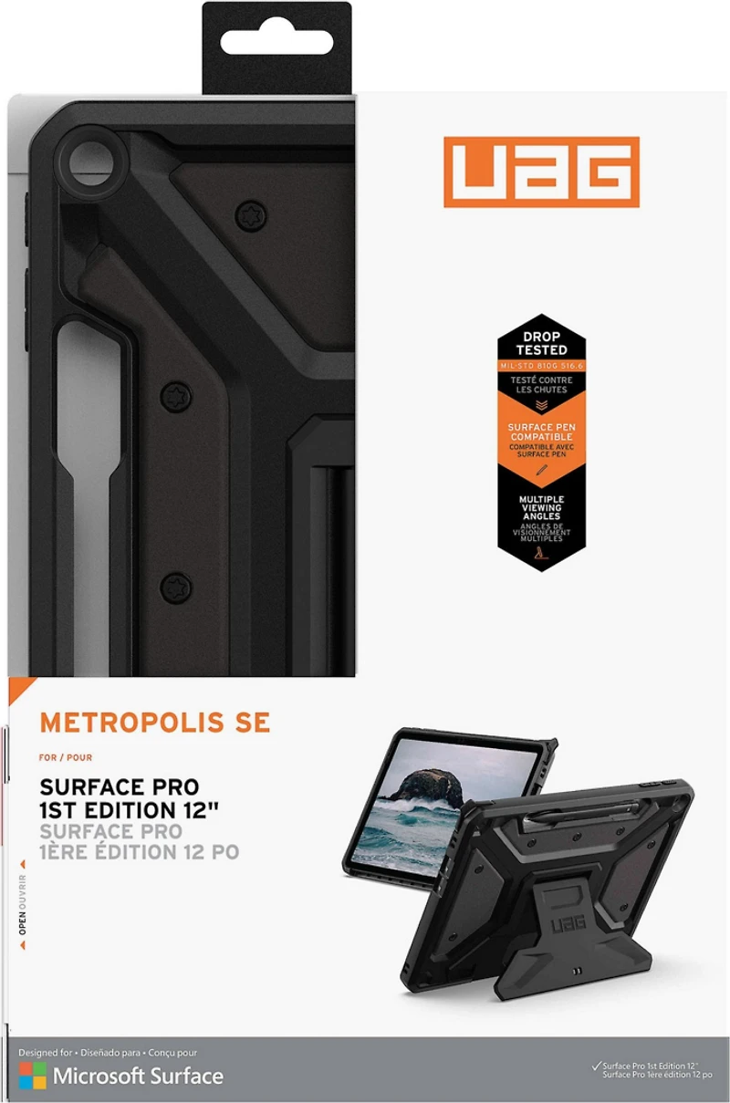 Microsoft Surface Pro 1st Edition 12inch UAG Metropolis SE Series Case - Black