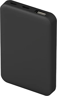 DBRAMANTE1928 Re-Charge Universal Dual Port Slim Fast Charge Power Bank - 5,000 MAH clear