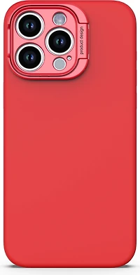 iPhone 15 Pro Max Uunique Liquid Silicone MagSafe Stand Case - Red
