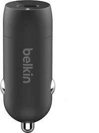 BoostCharge 30W USB-C PD PPS Car Charger and USB-C to USB-C Cable Black