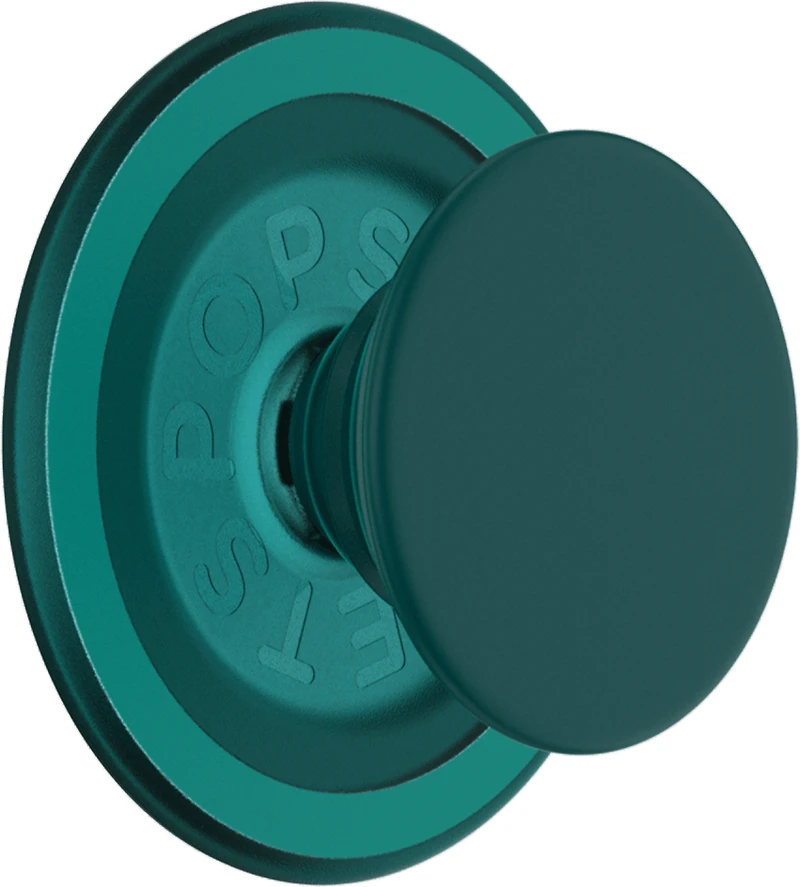 PopSockets 808972 PopGrip pour MagSafe Rond avec Anneau Adaptateur Fresh Pine Soft Touch