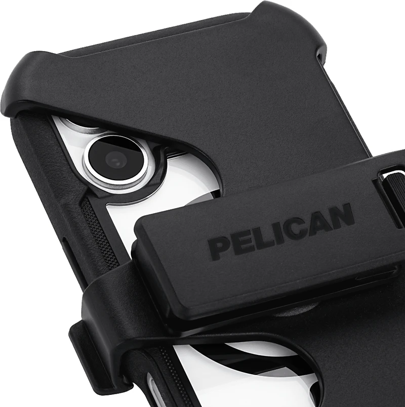 Pelican - Voyager MagSafe Case with Holster for Apple iPhone 17 - Black and Clear