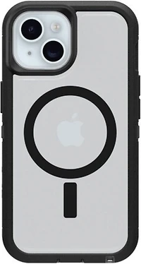 OtterBox - Defender Pro XT Clear Case for Apple iPhone 15  /  iPhone 14  /  iPhone 13 / IPSE2025 - Dark Side