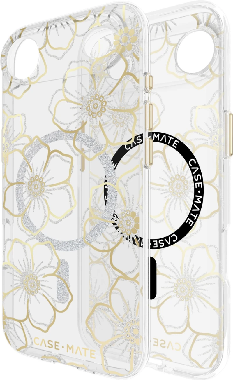 Case-Mate - Floral Gems MagSafe Case for Apple iPhone Air - Gold