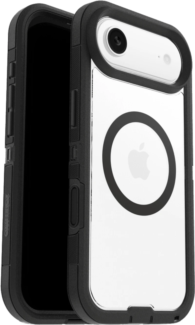 OtterBox 7798449 Étui Defender Pro XT Clear MagSafe avec Contrôle de la Caméra Dark Side (Noir) pour iPhone Air