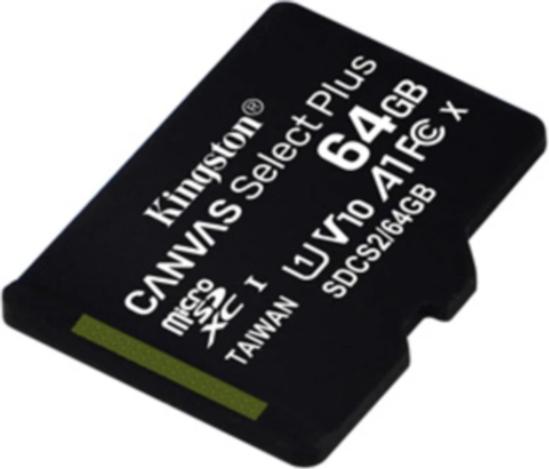 Kingston 134371 Carte Mémoire 64 GB microSDXC Canvas Select Plus Class 10 SDCS2