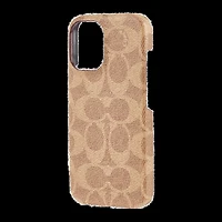iPhone 16 Coach Slim Wrap Signature C Case - Tan