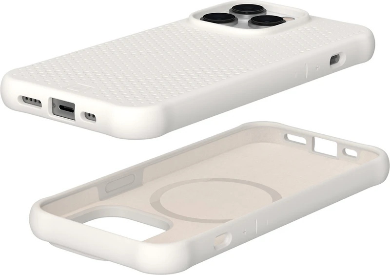 Étui Dot compatible avec MagSafe UAG - iPhone 14 Pro, blanc (Marshmallow)