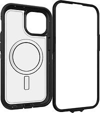 iPhone 15/14/13 Otterbox Defender XT w/ MagSafe Clear Series Case - Clear/Black (Dark Side)