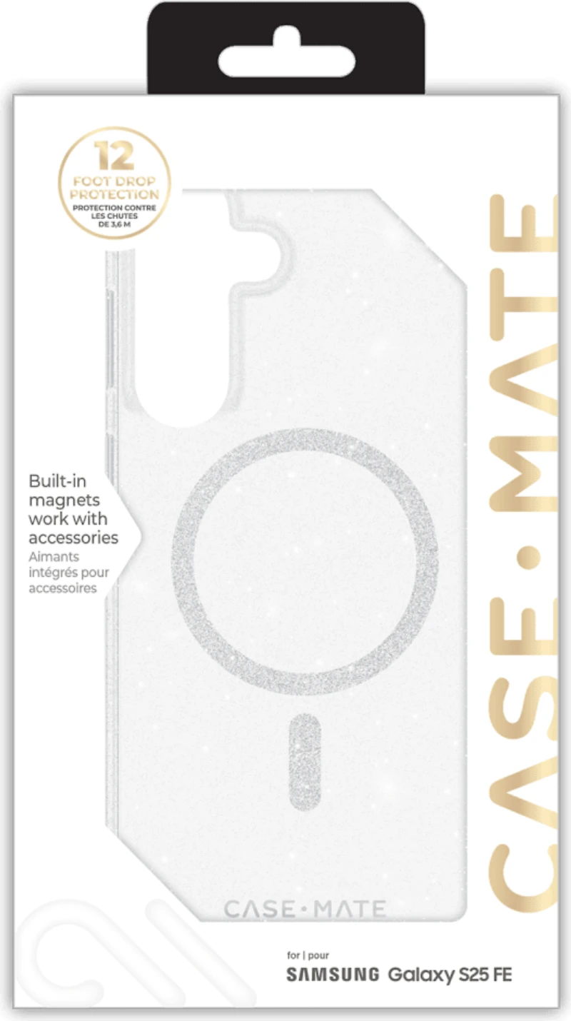 Samsung Galaxy S25 FE Case-Mate Sheer Twinkle Case w/Magnets - Silver