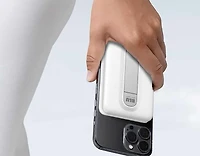 Blu Element - Qi2 Wireless Power Bank with Kickstand 5K White