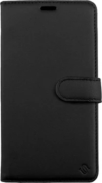 iPhone 15 Pro Uunique 2-in-1 Leather Folio & Detachable Back MagSafe Case - Black/Red