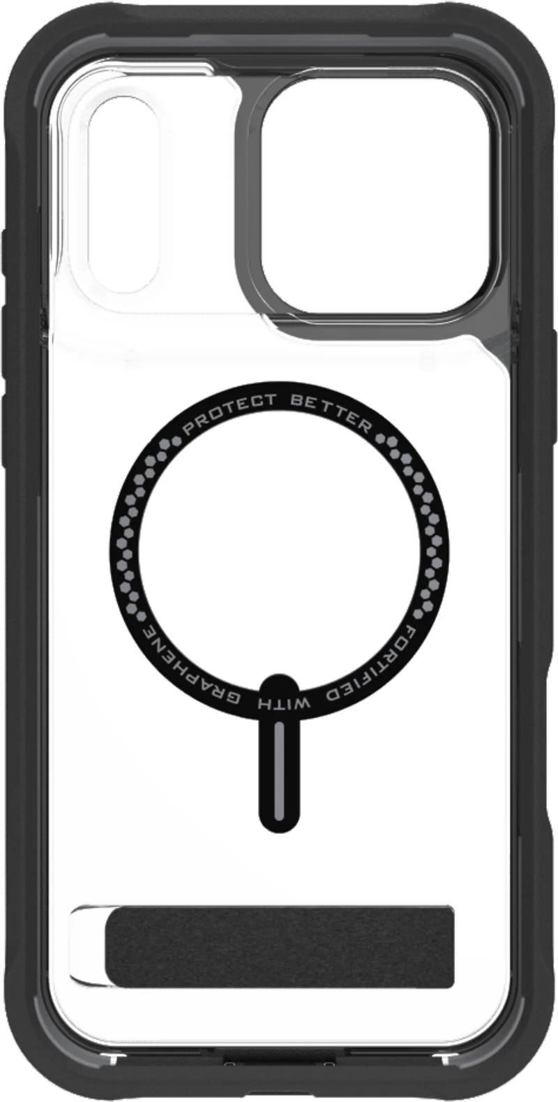 ZAGG - Rainier Snap Case with Kickstand for Apple iPhone 17 Pro Max - Black