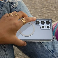 ITSKINS SGZUHMACRTRSP Étui Hybrid_R Clear Compatible avec MagSafe Transparent pour Samsung Galaxy S25 Ultra