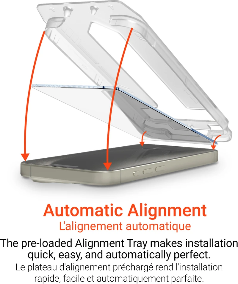 iPhone 16e/14/13/13 Pro HyperGear Tempered Glass Screen Protector w/Installation Applicator Tray