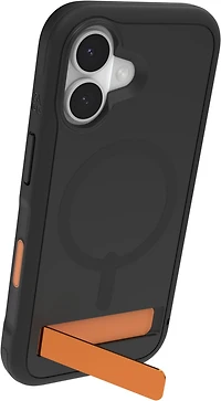iPhone 17 ZAGG Graphene Sedona Snap Kickstand Case - Flood Black/Orange