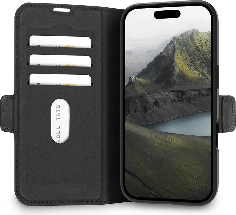 DBRAMANTE1928 Oslo Pro Folio Wallet Case For iPhone 17 - Black