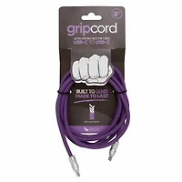 Helix/Retrak - Gripcord Silicone USB-C Cable 8ft Purple