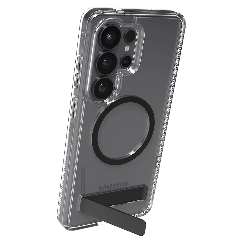 ZAGG - Santa Cruz Snap Case with Kickstand for Samsung Galaxy S26 Ultra - Black