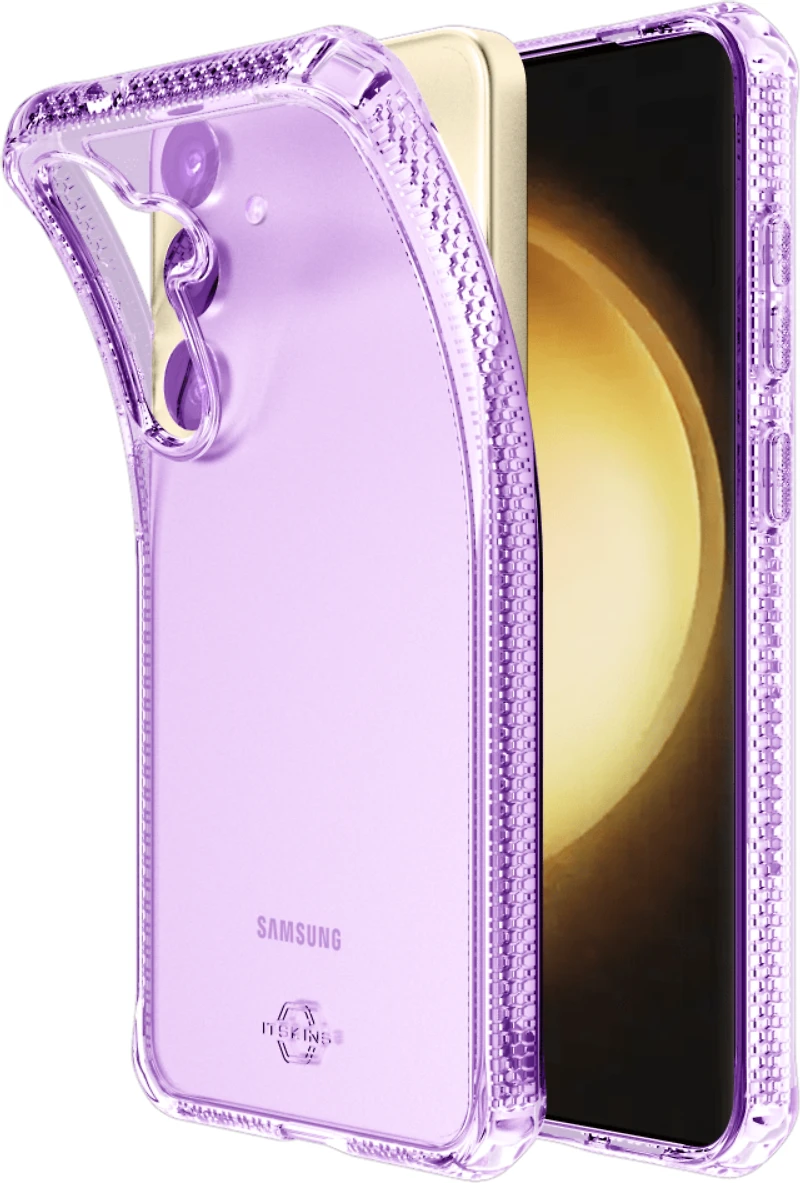 ITSKINS SGZRSPECMLIPP Étui Spectrum_R Clear Violet Clair pour Samsung Galaxy S25
