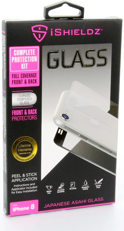 Protecteur d'écran en verre trempé iShieldz 360 (Avant et arrière) pour Apple iPhone 8 Plus