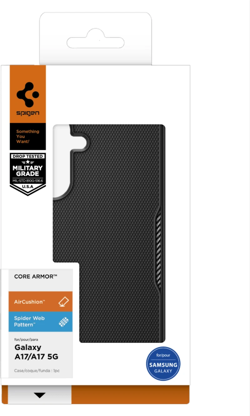 Spigen - Core Armor Case for Samsung Galaxy A17 5G - Matte Black