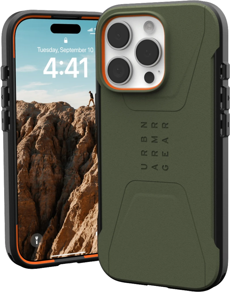 iPhone 16 Pro UAG Civilian MagSafe Case - Olive Drab