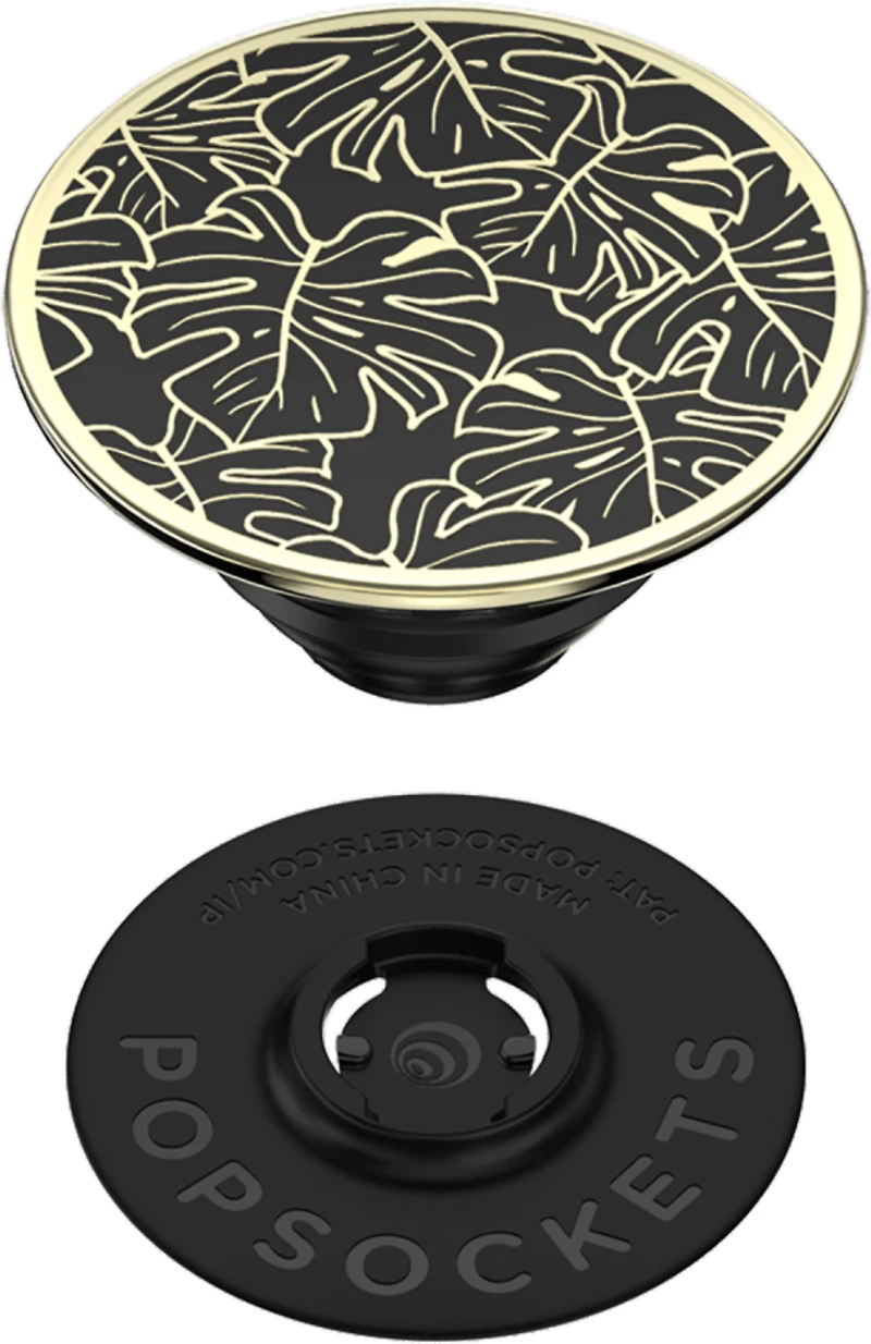 Popsockets - PopGrip - Enamel Monstera Black