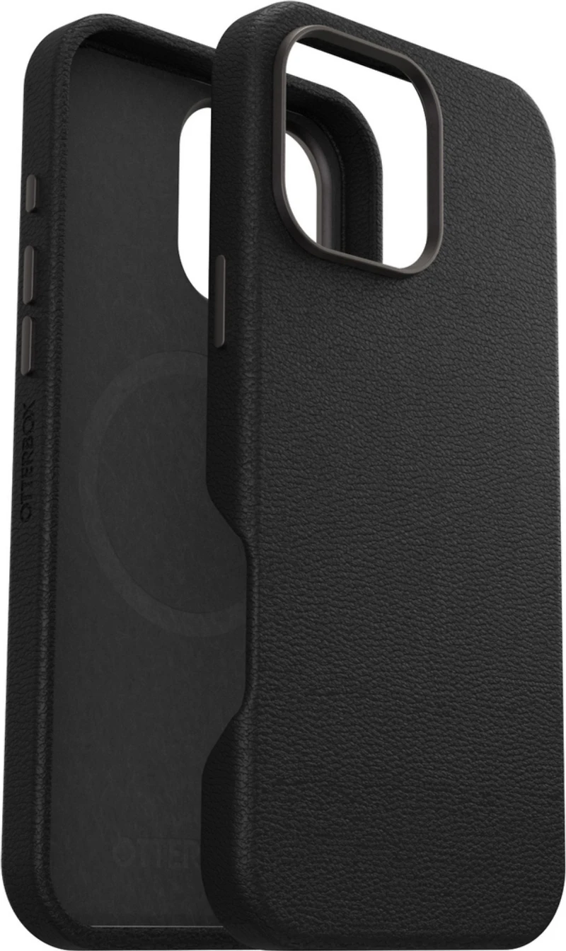 OtterBox - Symmetry Cactus Leather MagSafe Case for Apple iPhone 16 Pro Max - Noir Ash