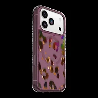 OtterBox 7798900 Étui Symmetry Clear MagSafe avec Contrôle de la Caméra Leopard Shift (Rose) pour iPhone 17 Pro
