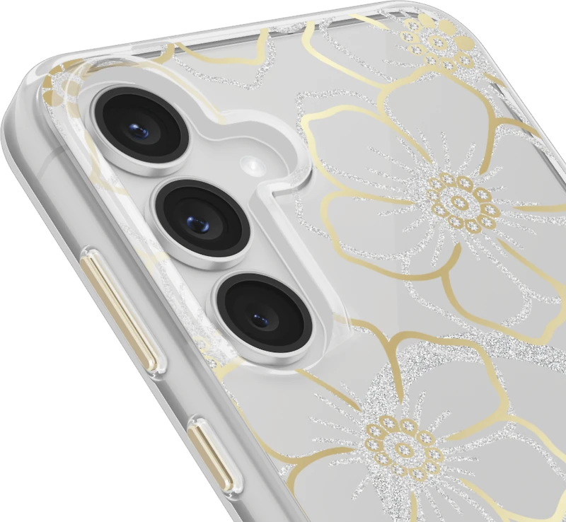 Samsung Galaxy S25 FE Case-Mate Floral Gems Case w/Magnets - Gold