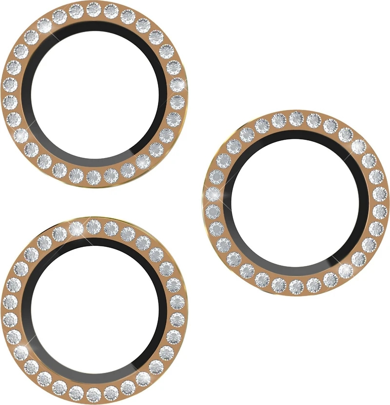 Kate Spade - Aluminum Ring Camera Lens Glass Protector for Apple iPhone 17 Pro Max  /  iPhone 17 Pro - Set in Stone Gold