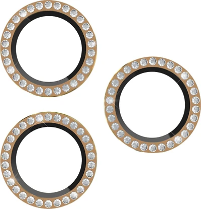 Kate Spade - Aluminum Ring Camera Lens Glass Protector for Apple iPhone 17 Pro Max  /  iPhone 17 Pro - Set in Stone Gold