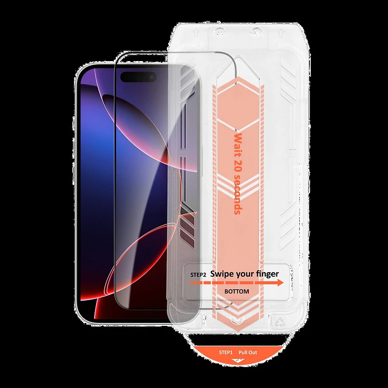 iPhone 17 Pro Max HyperGear Edge-to-Edge Glass Screen Protector w/Installation Applicator Tray