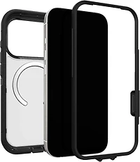 OtterBox 7798459 Étui Defender Pro XT Clear MagSafe avec Contrôle de la Caméra Dark Side (Noir) pour iPhone 17 Pro