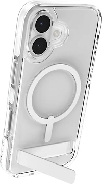 ZAGG - Santa Cruz Snap MagSafe Case with Kickstand for Apple iPhone 17 - White