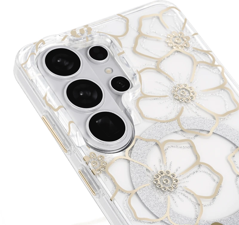 Case-Mate - Étui Floral Gems avec aimant pour Samsung Galaxy S26 Ultra - Or