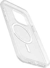 iPhone 15 Pro Max Otterbox Symmetry w/ MagSafe Clear Series Case - Silver (Stardust)