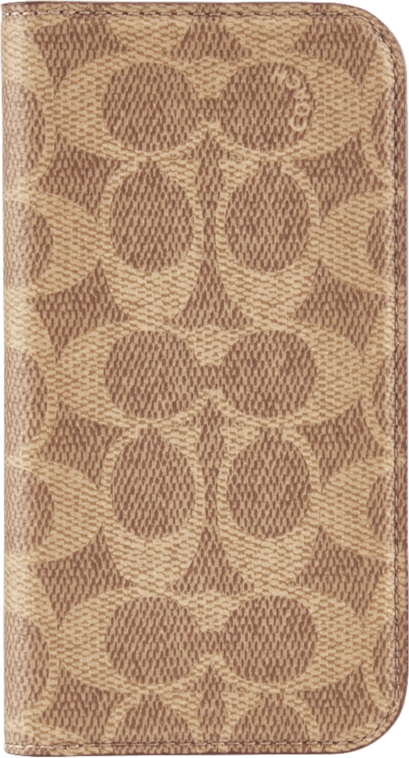 iPhone 16 Coach Folio Signature C Case - Tan