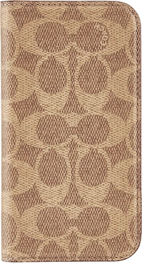 iPhone 16 Coach Folio Signature C Case - Tan