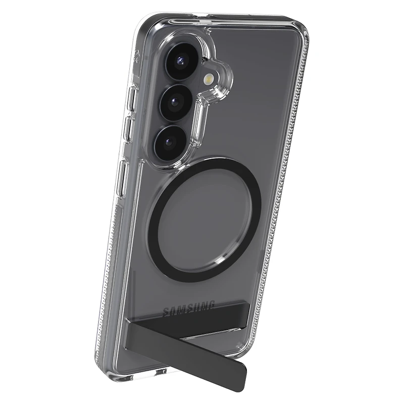 ZAGG - Santa Cruz Snap Case with Kickstand for Samsung Galaxy S26 - Black