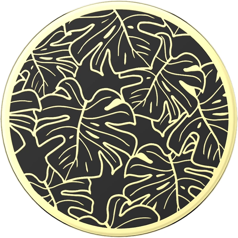 Popsockets - PopGrip - Enamel Monstera Black