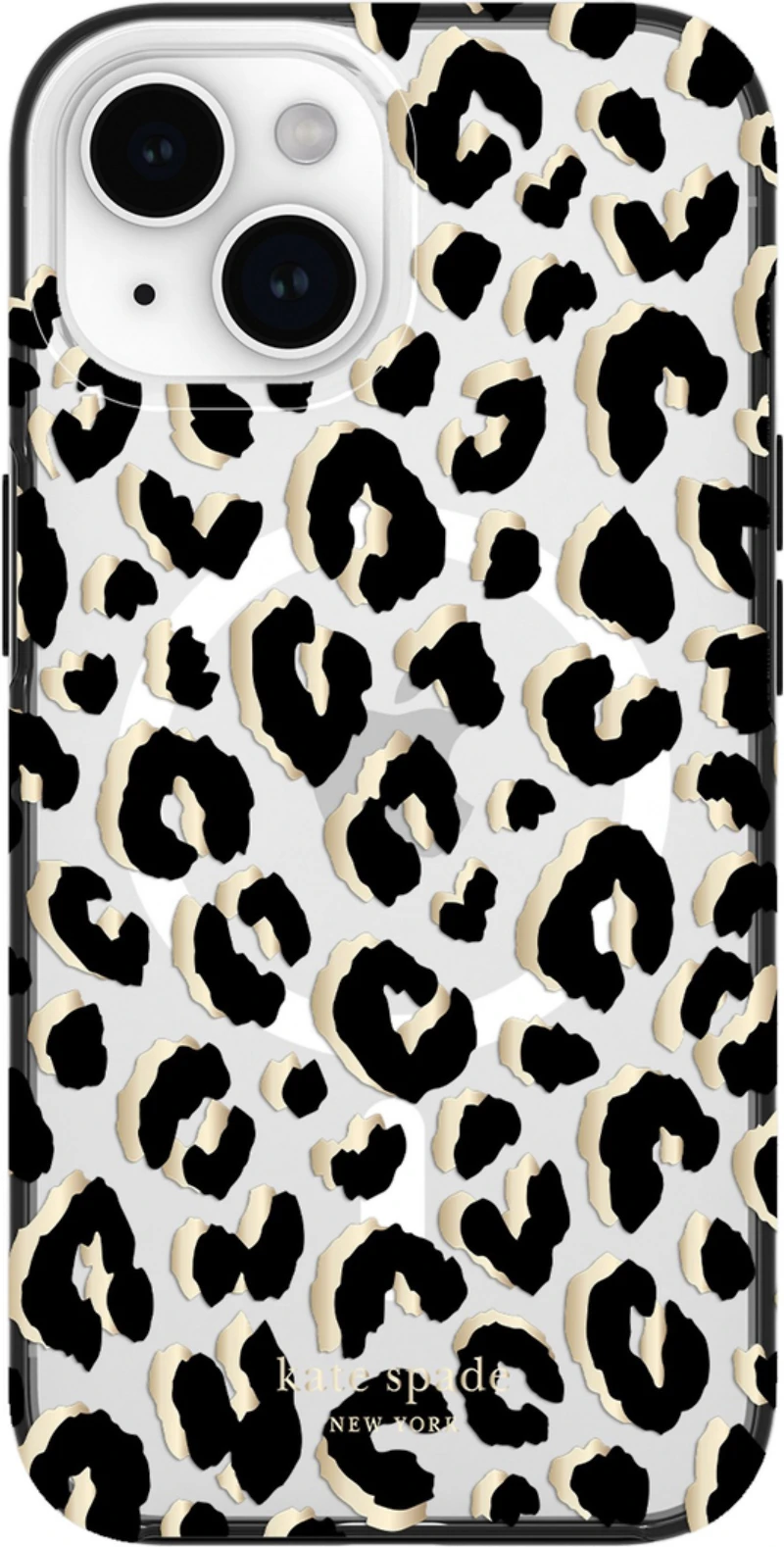 iPhone 15/14/13 Kate Spade Protective Hardshell MagSafe Case - City Leopard