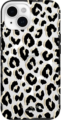 iPhone 15/14/13 Kate Spade Protective Hardshell MagSafe Case - City Leopard