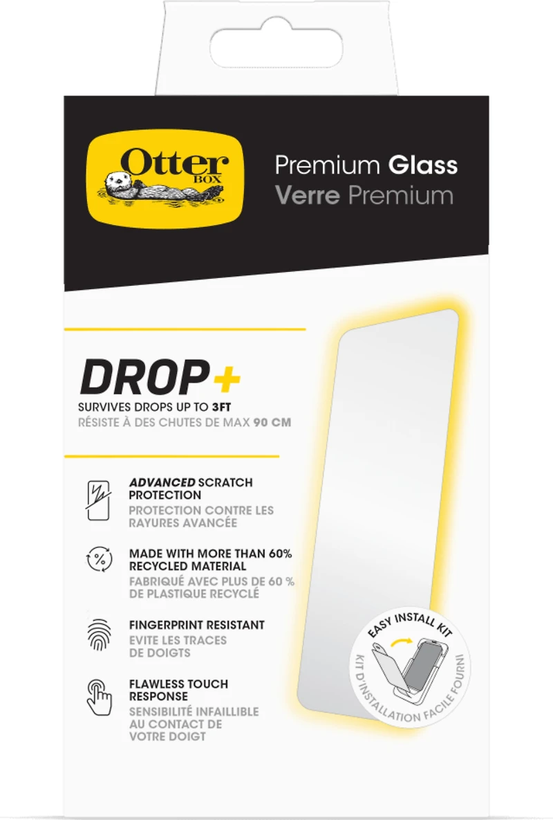 OtterBox - Premium Glass Antimicrobial Screen Protector for Apple iPhone 16 Pro Max - Clear